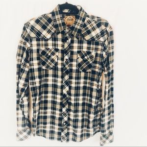 Tank Farm Men’s Shirt Medium Plaid